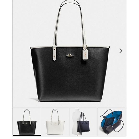 Coach Reversible City Tote (%Authentic) - Picture 3 of 4